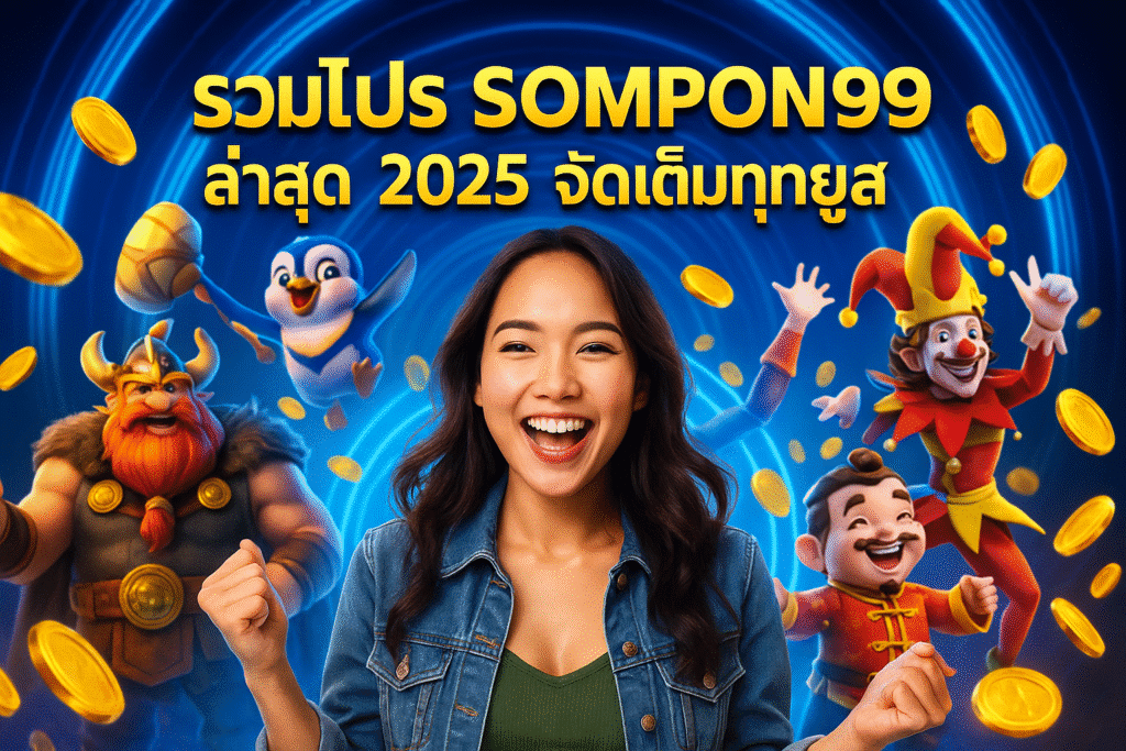 รวมโปร SOMPON99 ล่าสุด 2025 จัดเต็มทุกยูส