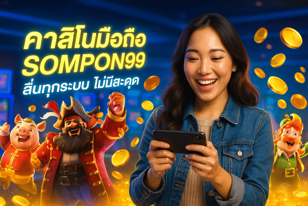 คาสิโนมือถือ SOMPON99 ลื่นทุกระบบ ไม่มีสะดุด