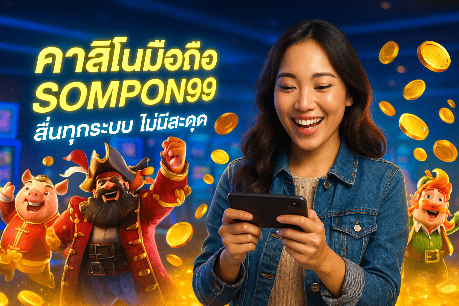 คาสิโนมือถือ SOMPON99 ลื่นทุกระบบ ไม่มีสะดุด