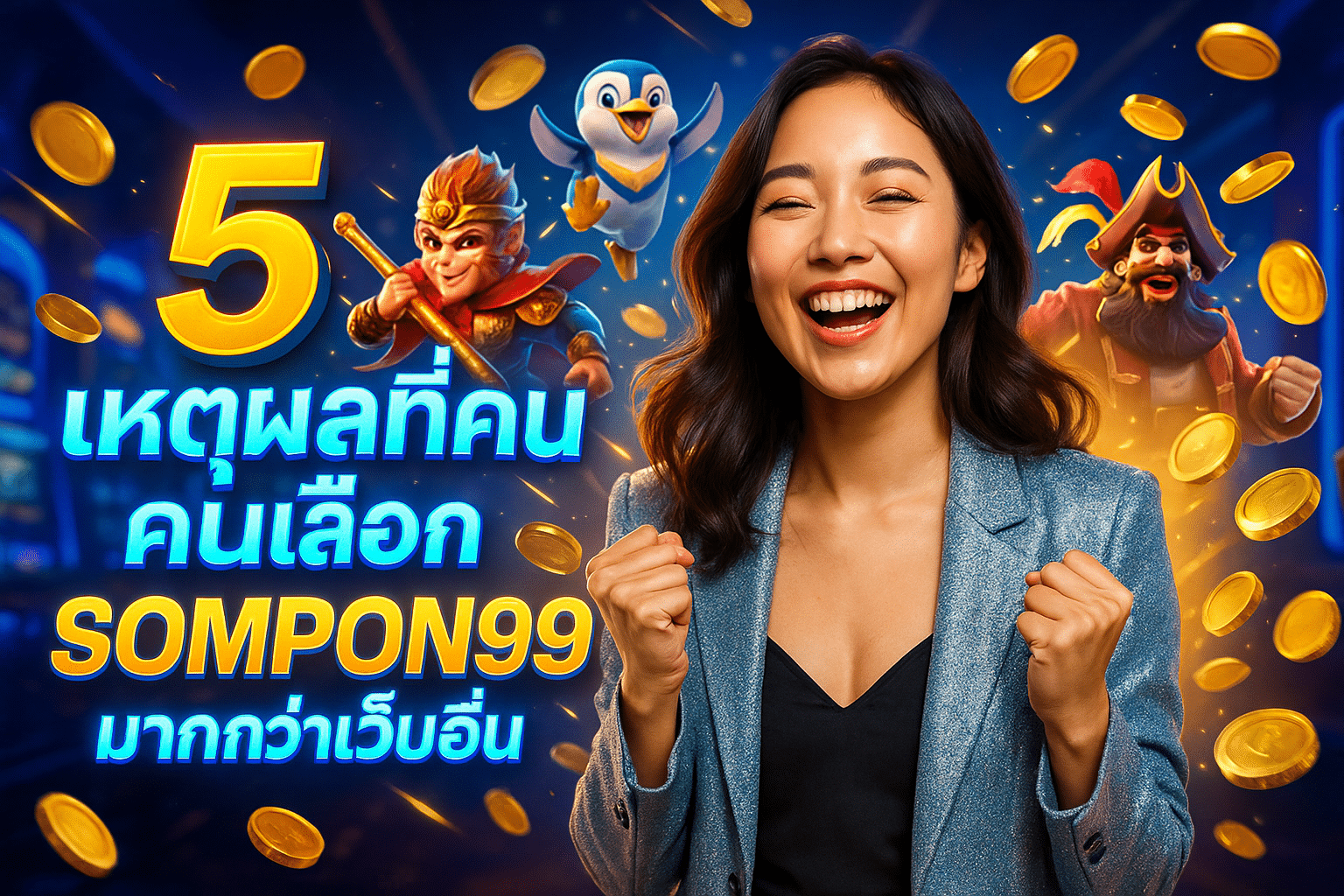 5 เหตุผลที่คนเลือก SOMPON99 มากกว่าเว็บอื่น