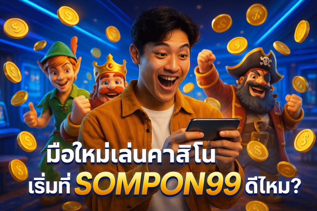 มือใหม่เล่นคาสิโน เริ่มที่ SOMPON99 ดีไหม?
