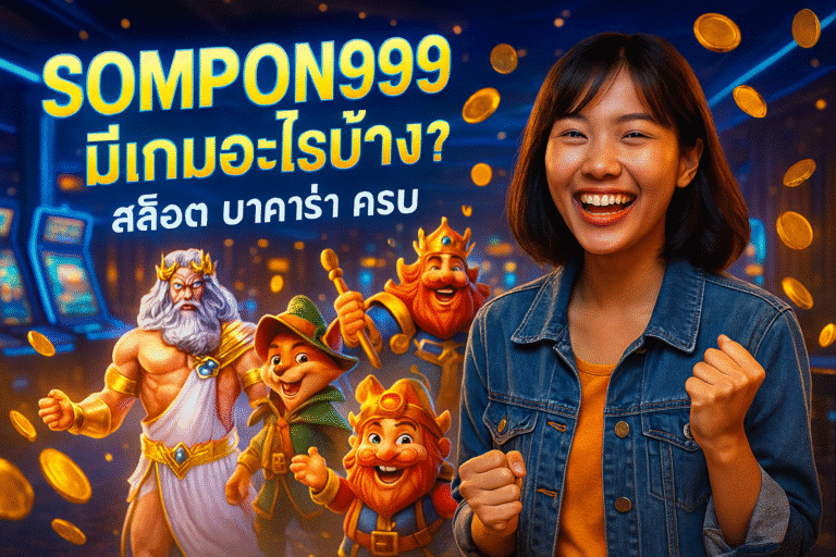 SOMPON99 มีเกมอะไรบ้าง? สล็อต บาคาร่า ครบ